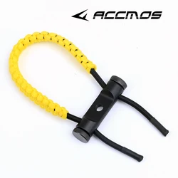 Vibrant Archery Bow Wrist Sling - Adjustable Braided Parachute Cord (Yellow)