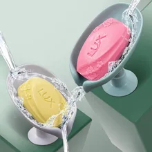 

Drain Soap Holder Box Leaf Shape Soap Box Bathroom Shower Soap Holder sponge Storage Plate Tray Bathroom Supplies Bathroom Gadge