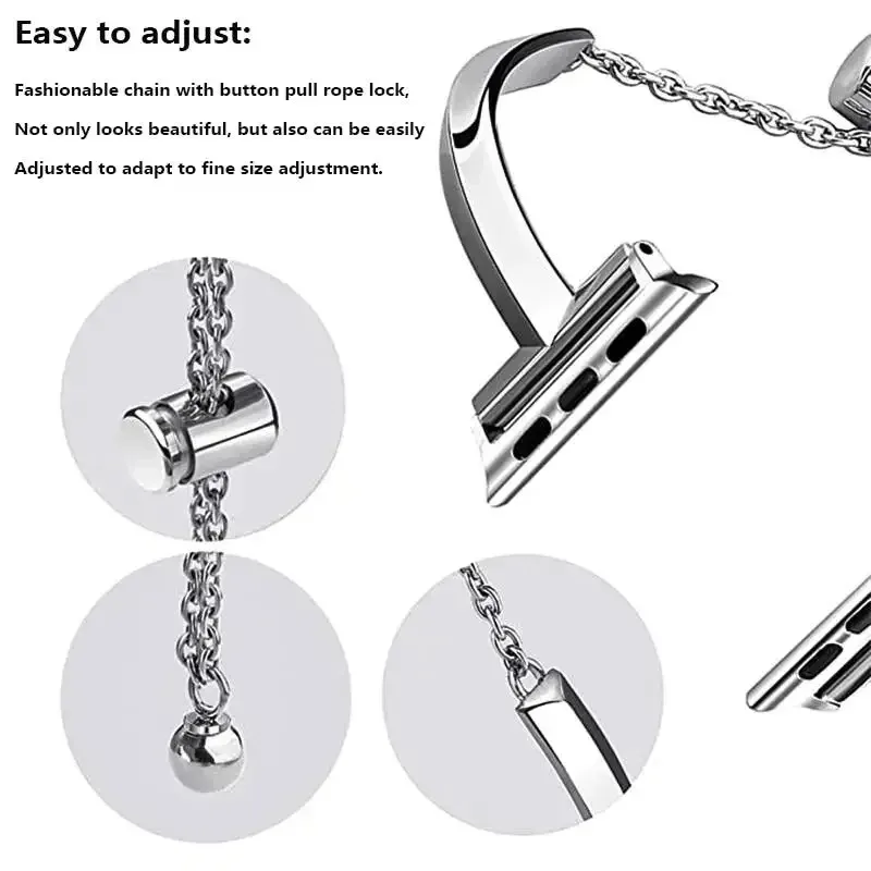 Elegant Diamond Steel Luxury Watch Band