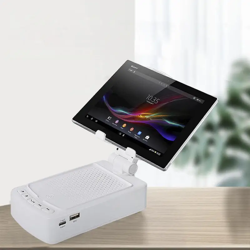 Fast Charging Phone Stand With Speaker Charging Station Adjustable 3-in-1 Mobile Phone Charger For Cell Phone Tablet