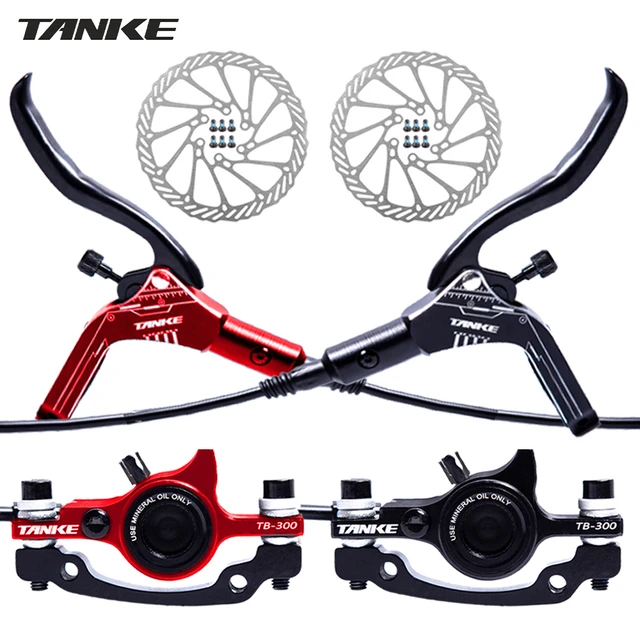 TANKE-Juego de frenos hidráulicos de aluminio para bicicleta de montaña,  con Rotor de 160mm, delantero izquierdo, 800mm, trasero derecho, 1600mm -  AliExpress