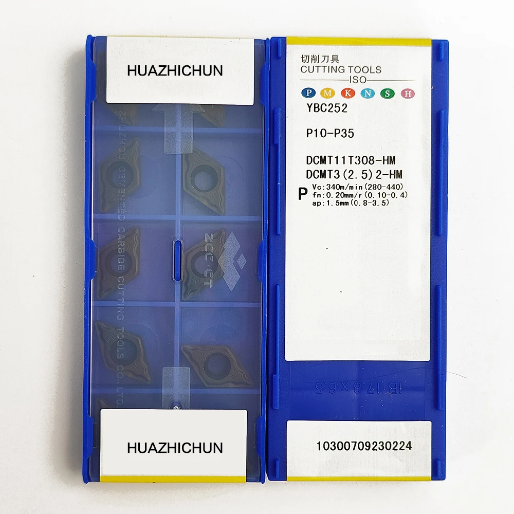 

HUAZHICHUN DCMT11T308-HM YBC252 Carbide Inserts Milling Cutter Tool