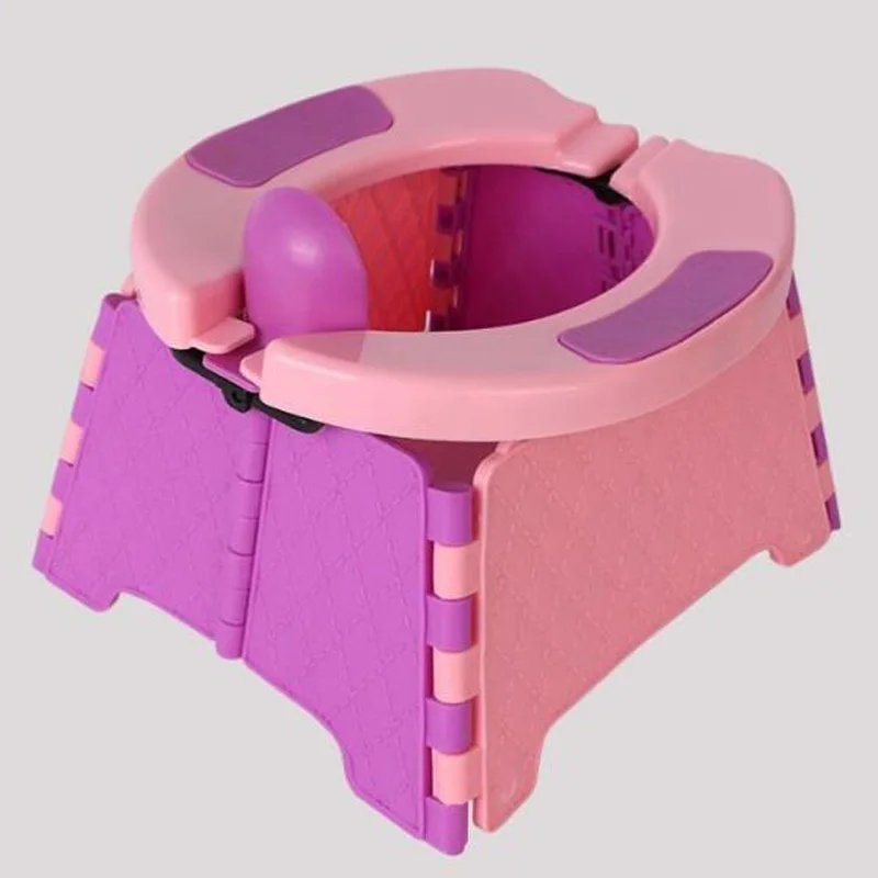 New children's outdoor travel foldable portable car small toilet 5