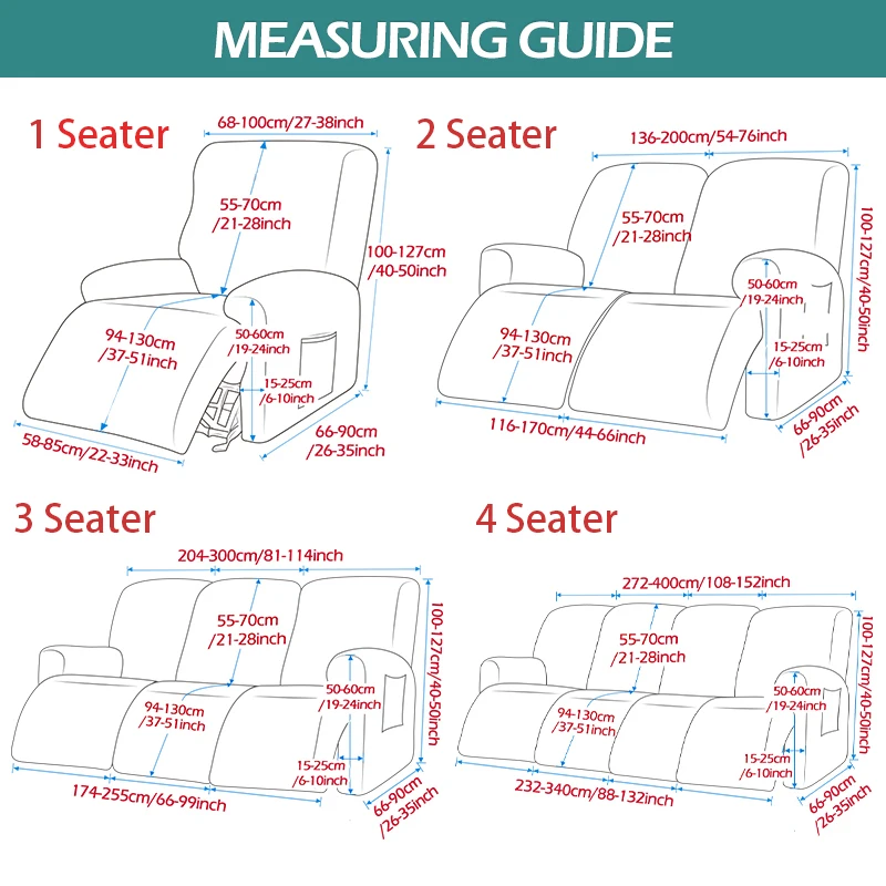 Jacquard Recliner Sofa Cover Elastic Sofa Protector Lazy Relax Armchair Covers Couch Cover Stretch Slipcovers For Home Decor 2