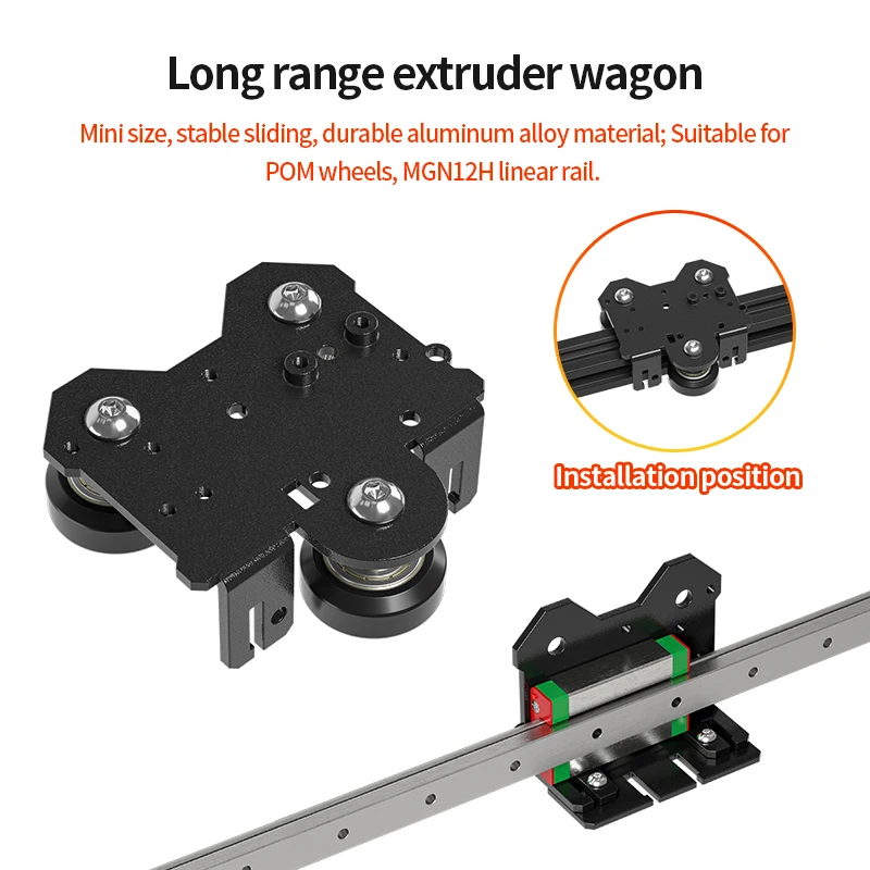 Impressora 3d x Axis Mk8 Linear Rails Extrusora Direct Drive Ender3 Kit de Atualização Backplane Bracket Ender Ender Cr10