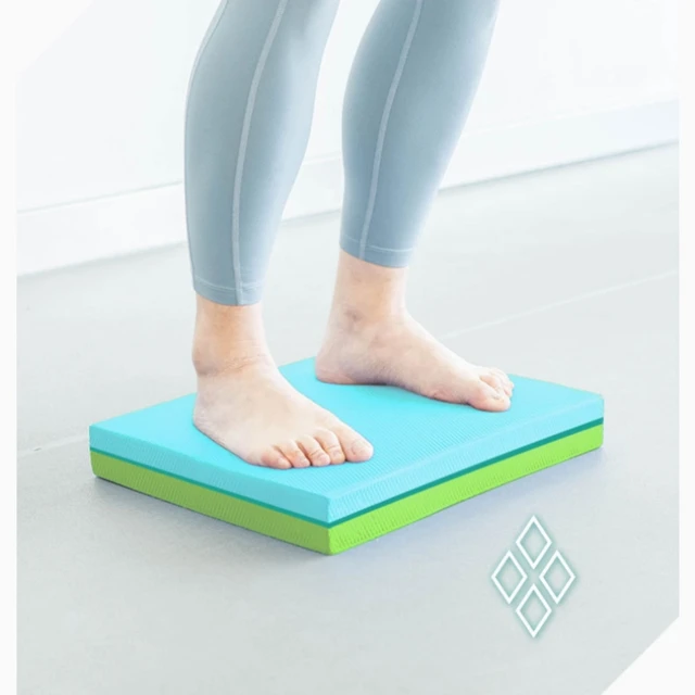 40*33*6cm Contrast Color Yoga Balance Pad Soft TPE Non-slip Exercise Pad Pilates Plank Fitness Training Mat 4