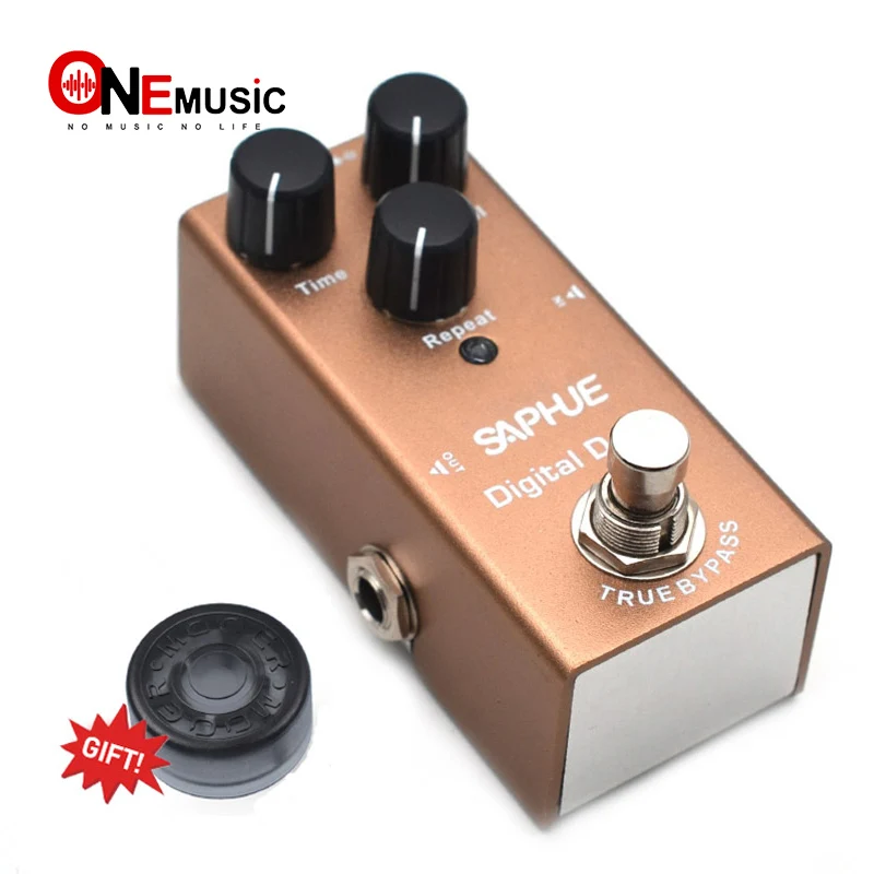 Saphue Electric Guitar Digital Delay Pedal Time/level/repeat Knob