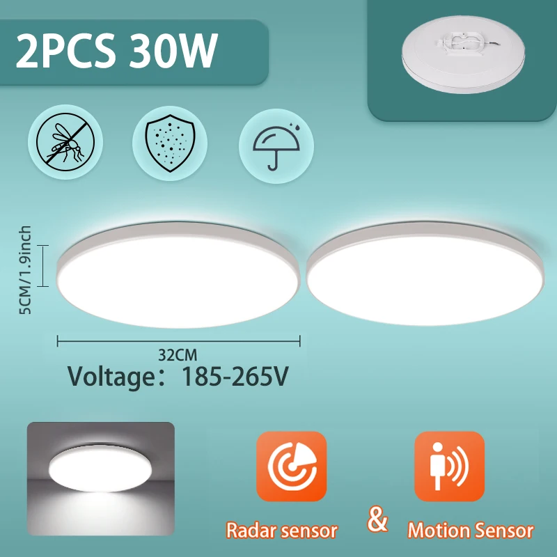LED الرادار مصباح لجهاز الاستشعار Led مصباح السقف...
