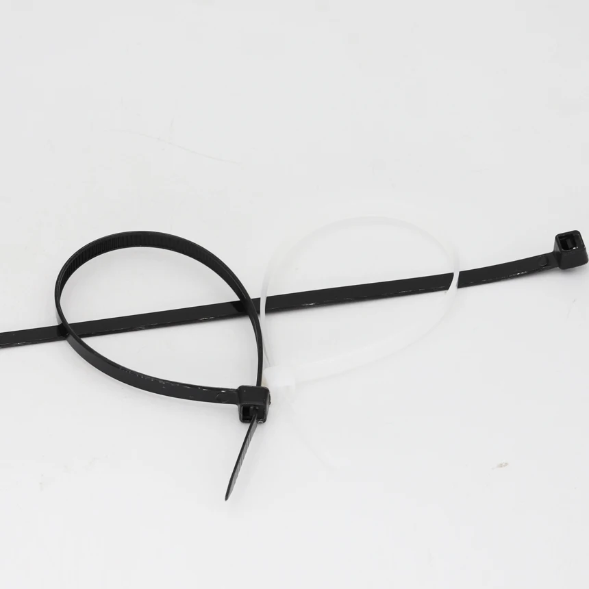 자체 잠금 나일론 플라스틱 스트랩 랩 지퍼 타이 케이블 타이, 화이트 블랙, 3x60mm, 80mm, 100mm, 120mm, 150mm, 200mm, 1.8mm, 2.2mm 너비