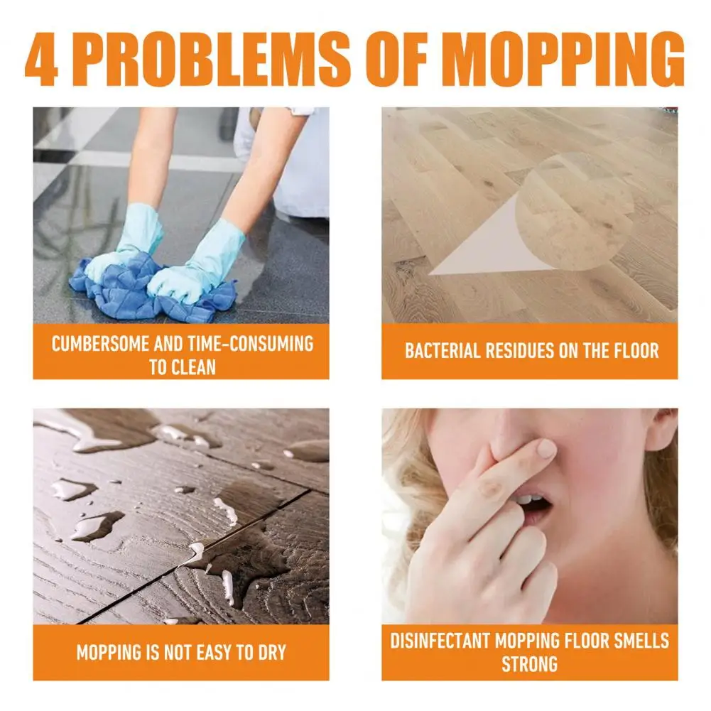 Grease Remover for Floors Floor Cleaner for Wooden Floors Powerful Wood Floor Cleaner Removes Dirt Polishes Tiles Brightens