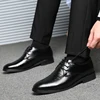 Leather Shoes for Men Luxury Formal Dress Male Plus Size Party Wedding Office Work Slip Business Casual Oxfords Loafers Fomer 1