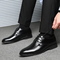 Leather Shoes for Men Luxury Formal Dress Male Plus Size Party Wedding Office Work Slip Business Casual Oxfords Loafers Fomer 1