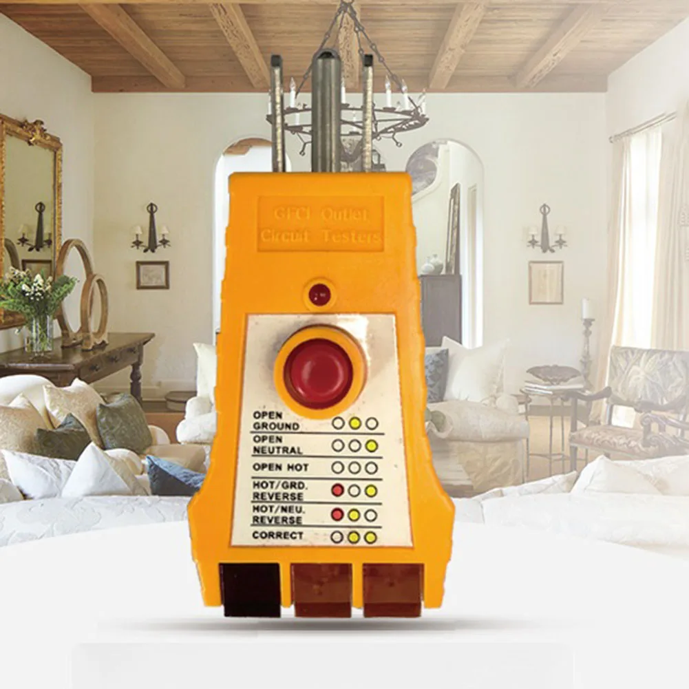 Detector Safety Tester 305B Socket Power Socket Neutral Wire Receptacle Tester Safety Detector Handheld Check