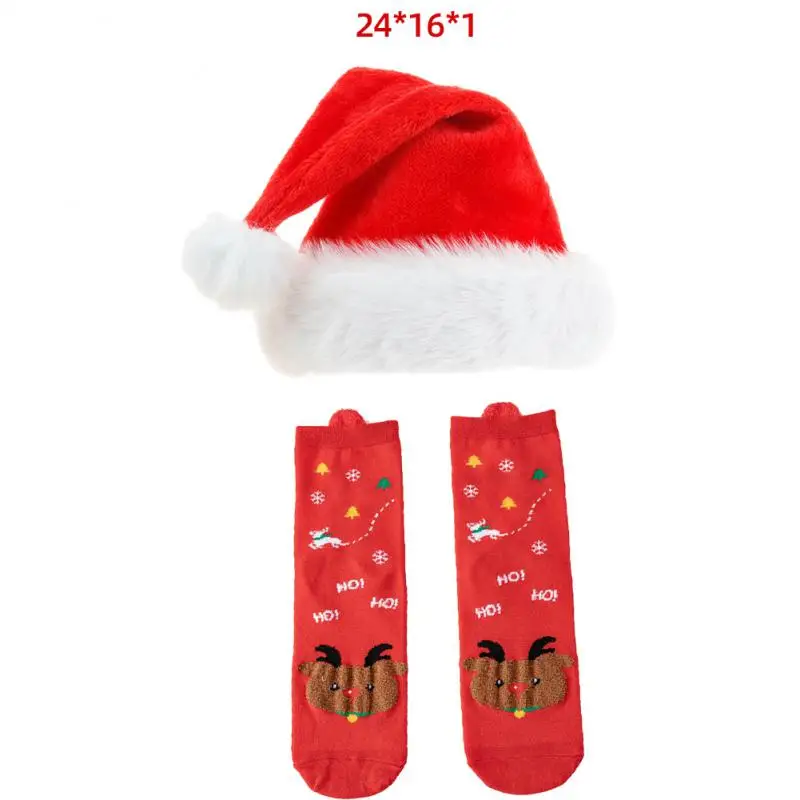 

Holiday Socks Plush Elastic Socks Mouth Color Stability Not Easy To Fade Wear-resistant Elasticity Comfort Socks Middle Cylinder
