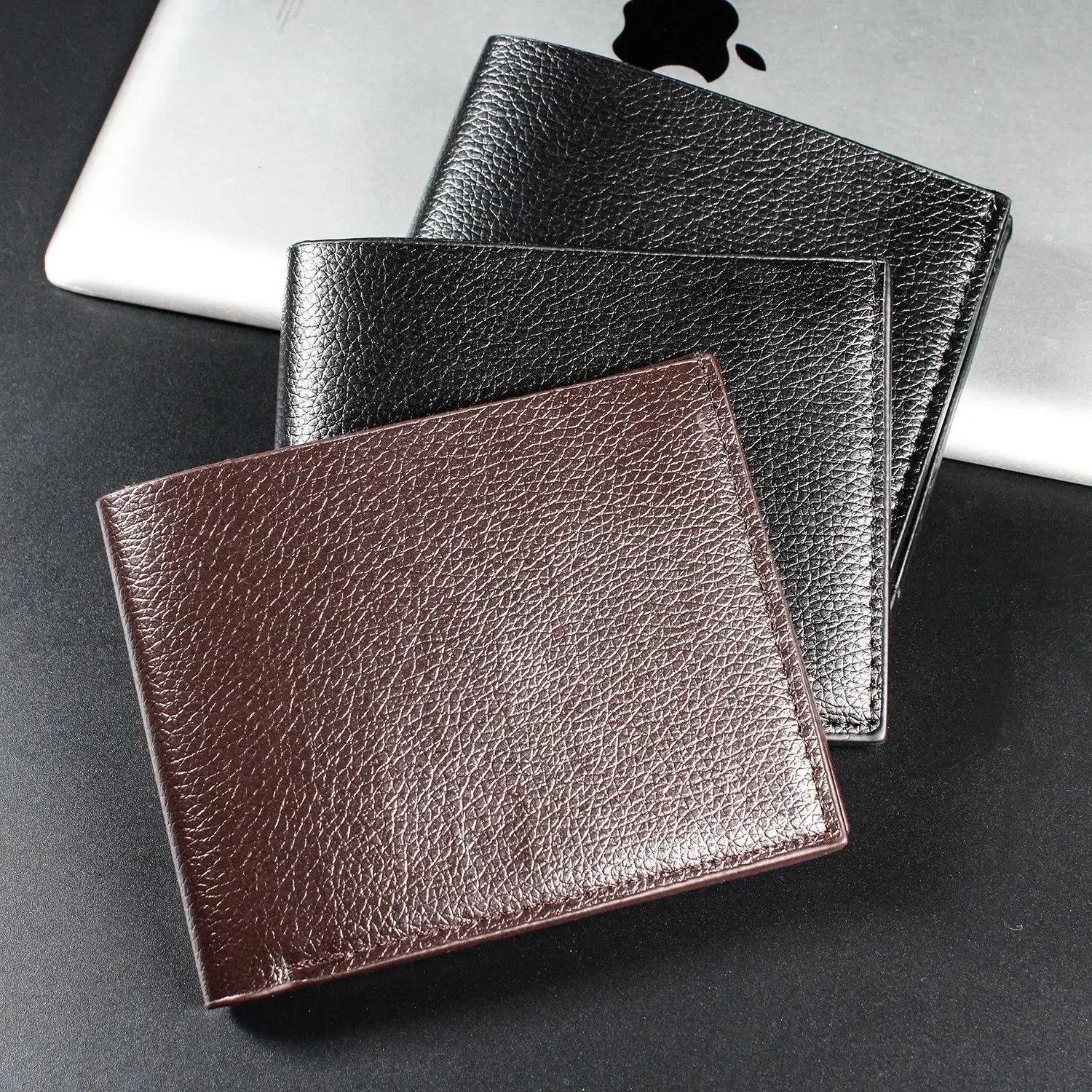 Card Wallet Men Short Soft Leather PU Young Male Student Multi Card Position Driver License Cover