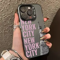 New York Style Phone Case Cover - iPhone 15 (Black)