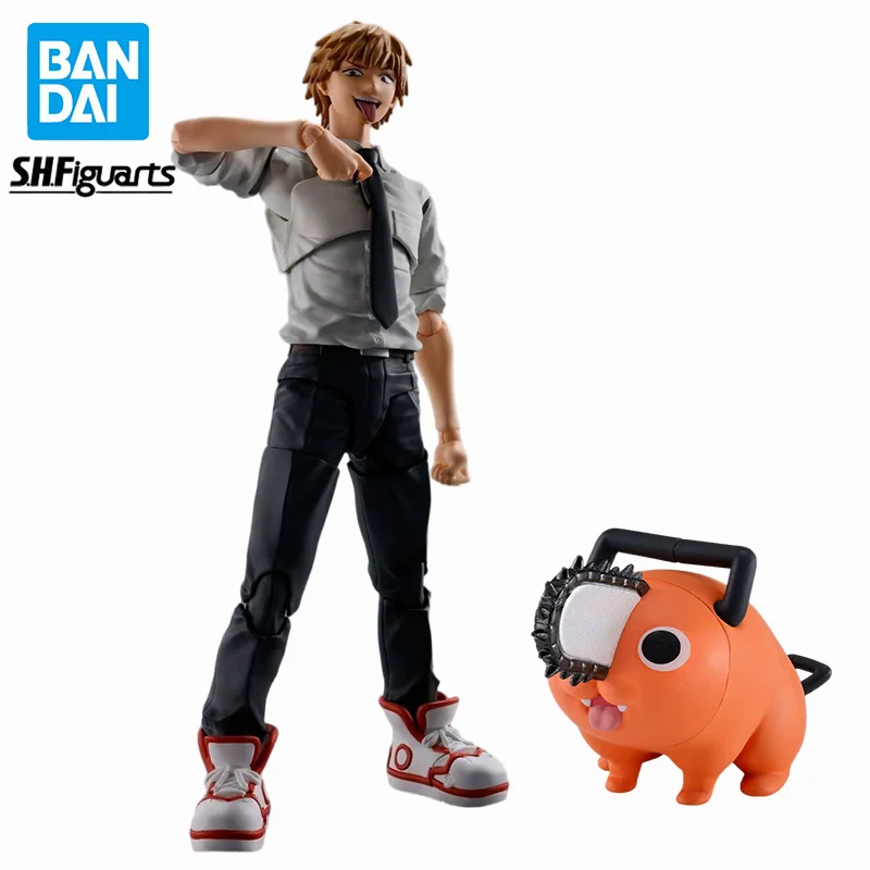 

Original BANDAI SHF Chainsaw Man Denji Pochita PVC Anime Figure Action Figures Model Toys