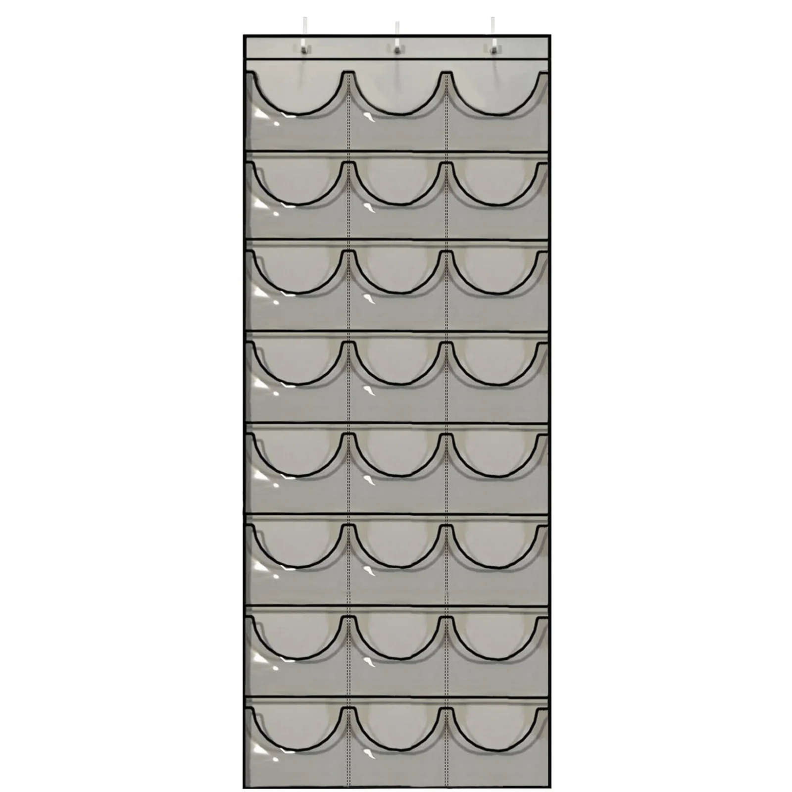 Hat Organizer Racks for Baseball Caps Baseball Hat Rack with 3 Hooks Wall Hanging Hat Organizer 24 Deep Pockets for Bedroom
