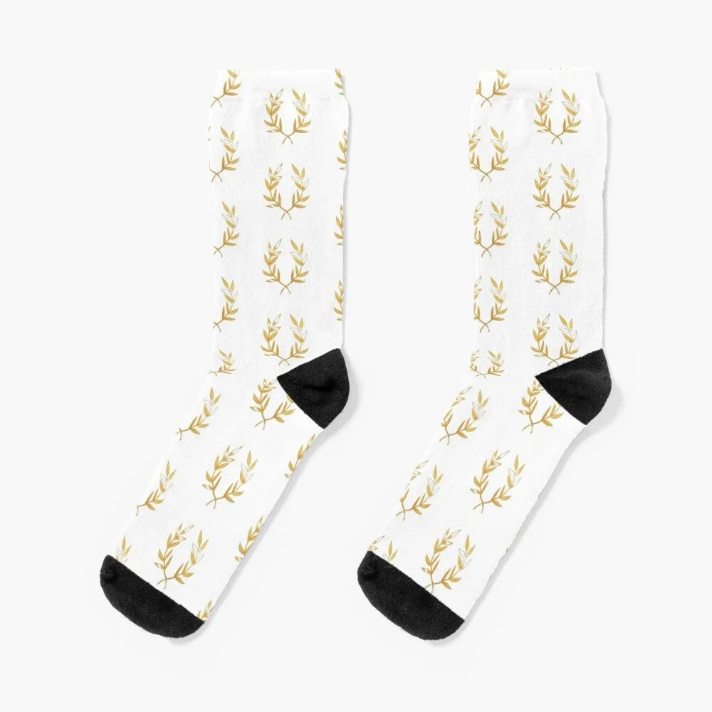 Golden Laurel Socks Run kawaii socks Socks Woman Men's