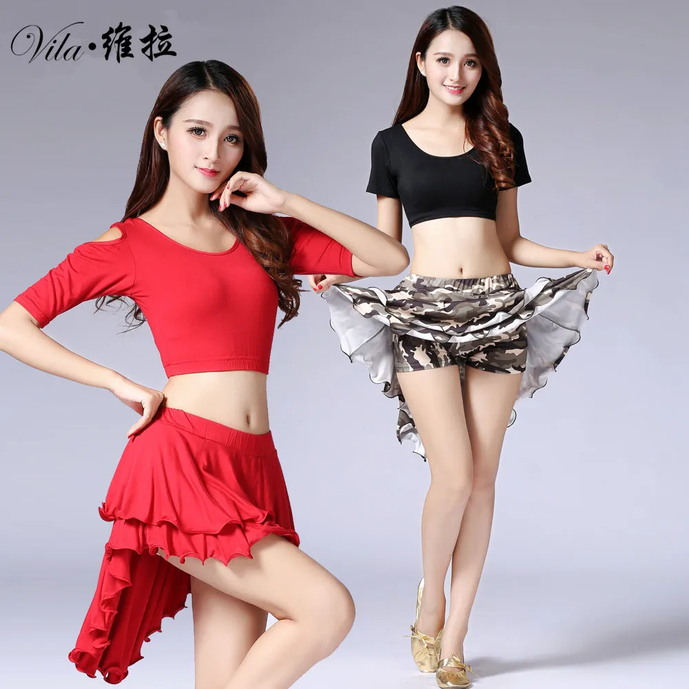 

Women's Belly Dance Costume Suit Practice Uniforms Dance Performance Costumes Practice Exercises Costumes Belly Dance Skirt