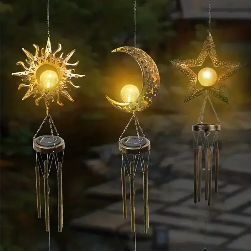 Solar Moon Iron Wind Chimes 3
