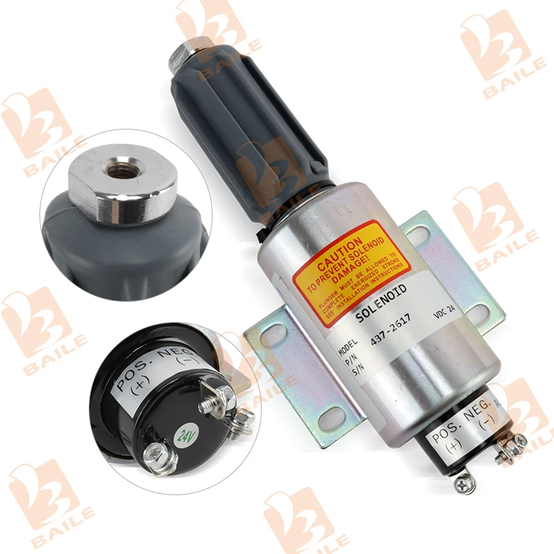 

24V 437-2617 Fuel Shutoff Solenoid 2370 2036981-12 589/91