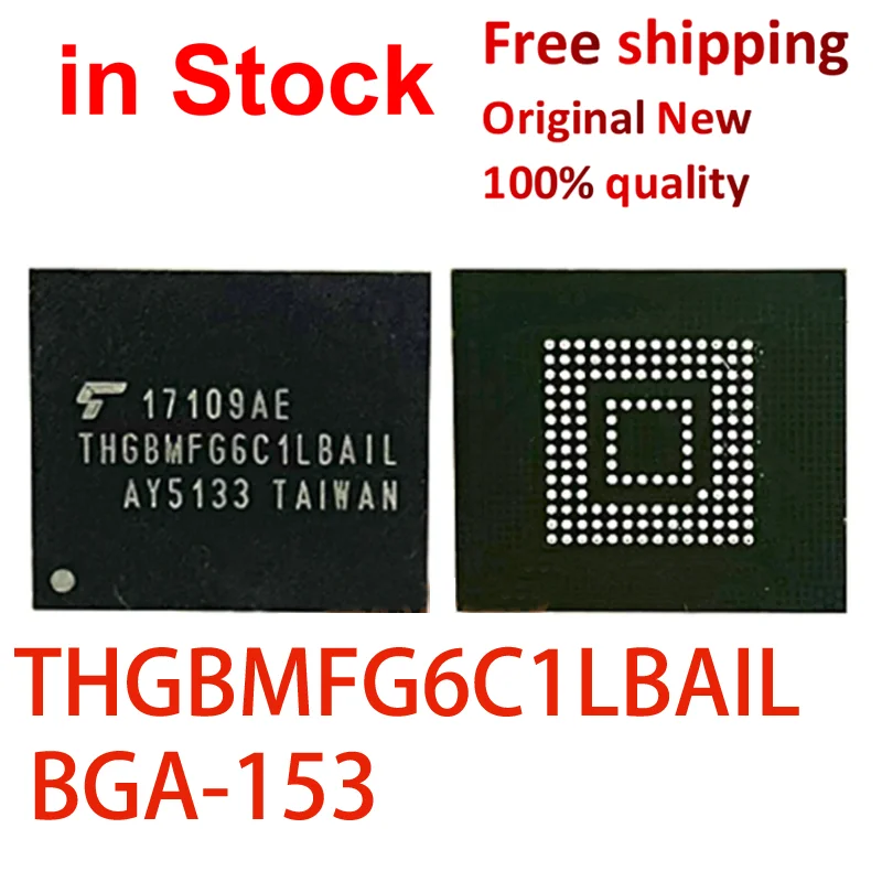 

(1 шт.) 100% Новинка THGBMFG6C1LBAIL 8G THGBMFG6C1LBA1L BGA-153 EMMC 5,0