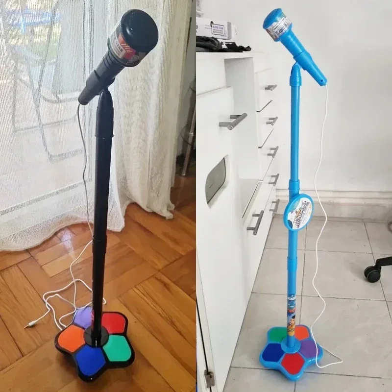 Kids Microphone and Stand,Kids Karaoke Machine for Girls Boys,Party Sing Musical Toy with Flashing Lights,Children's Microphone 3