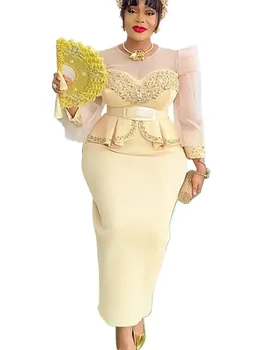 Elegant African Dresses for Women 2025 New Africa Clothing Plus Size Turkey Wedding Party Long Dress Dashiki Ankara Outfits Robe 1