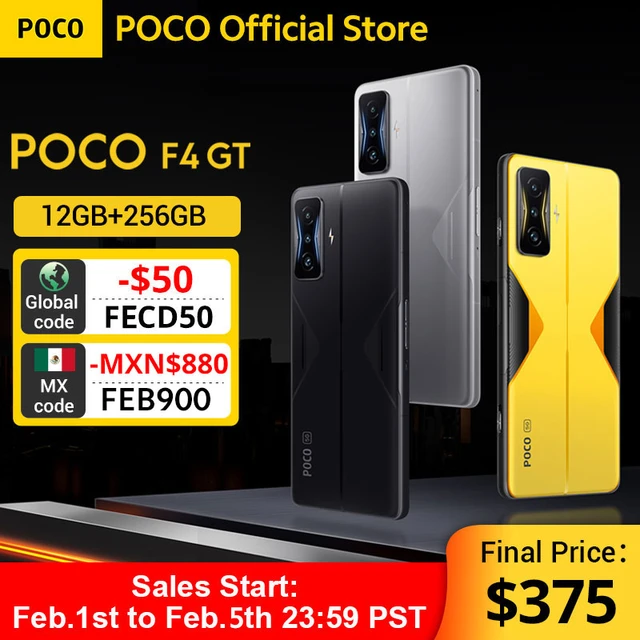 Xiaomi POCO F4 GT 5G versión Global, 8GB 128GB, Snapdragon 8 Gen 1, ocho  núcleos, 120W, hipercarga, 6,67 pulgadas, 120Hz, 64MP