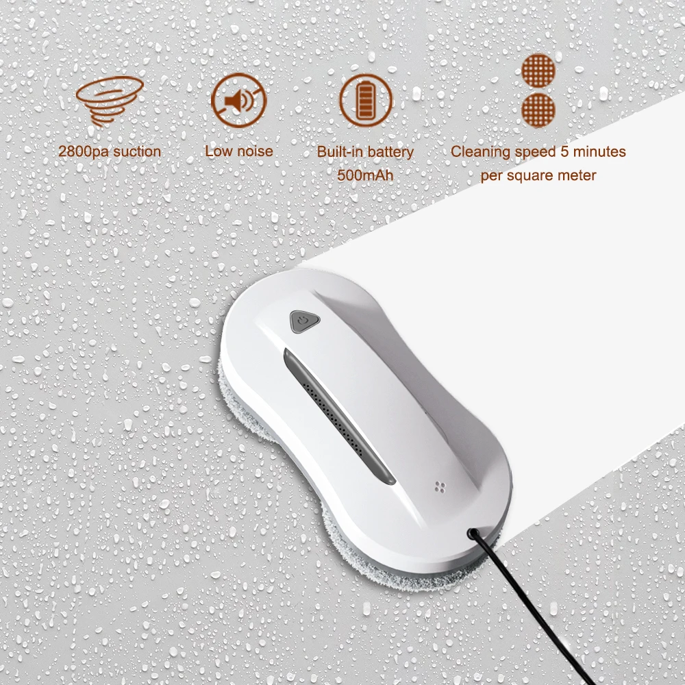 PuRuiKai  Window Cleaning Robot Large Suction Spray Electric Window Cleaning Robot anti-fall Remote Control Vacuum Cleaner 2