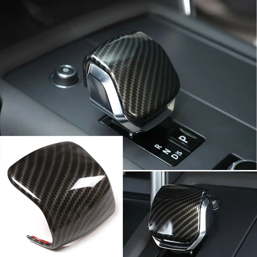 

Dry Carbon Fiber Console Gear Shift Knob Cover Fit For Land Rover Discovery 5 2021-2023