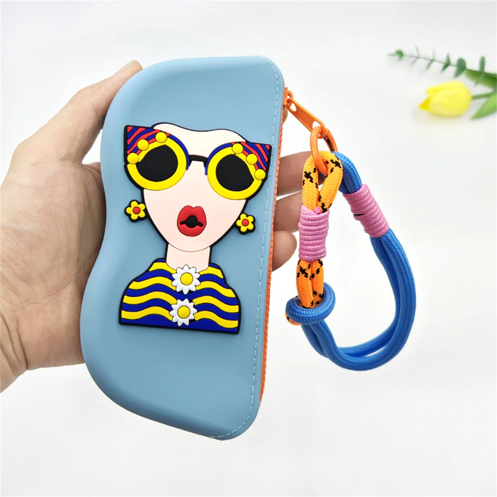 1Pcs Silicone Glasses Bag Small Items Bags Waterproof Eyeglasses Box Cosmetic Coin Bag Dustproof Multifunctional Storage Bags
