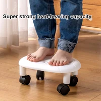 Universal Wheel Stool for Household Use Pulley Low Stool Seat with Wheels CHILDREN'S Multi-functional Stool, round Stool 2