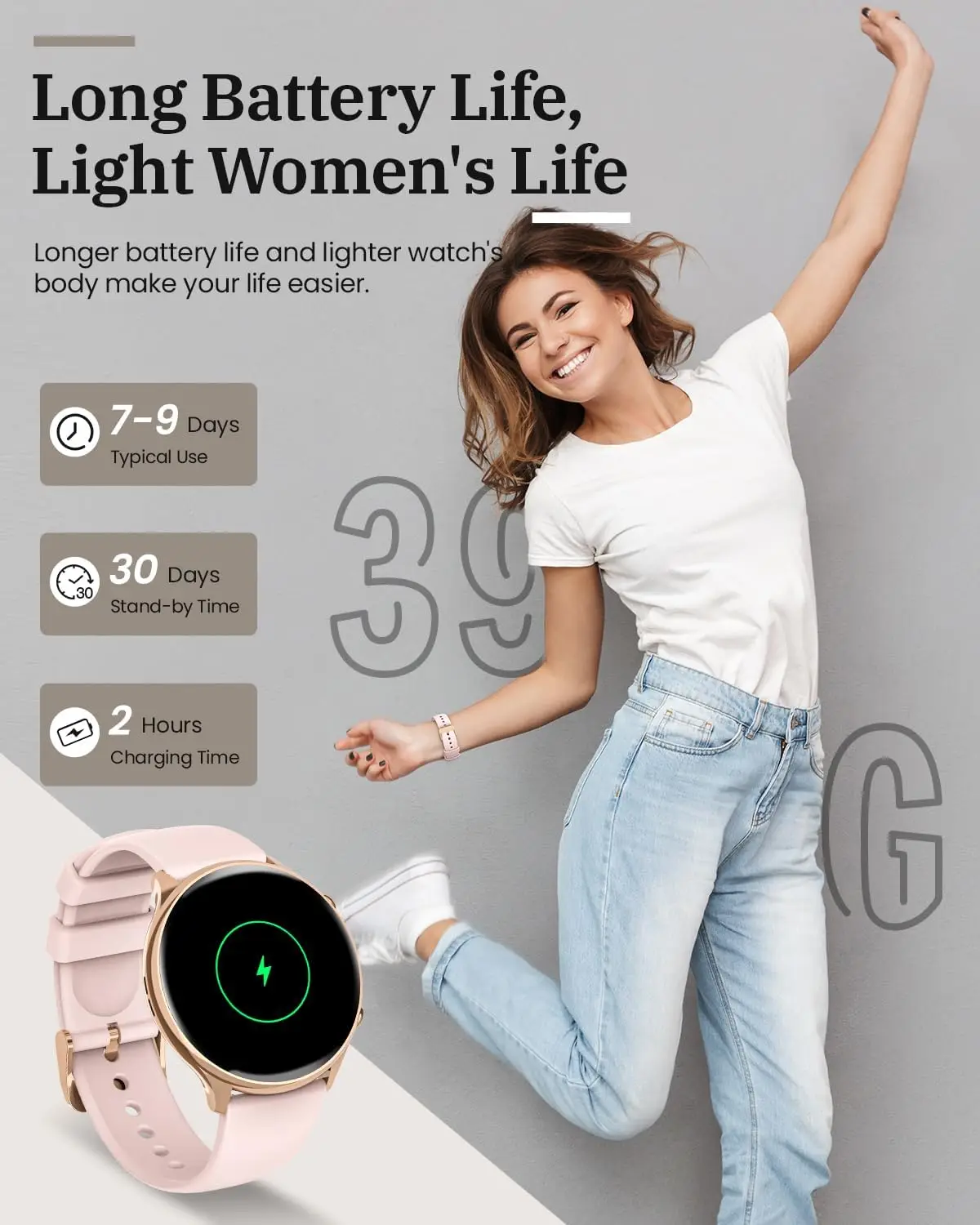 2024 NFC Ʈ ð  HD ȭ 120+ ȵ̵     ɹڼ  smartwatch  ios 
