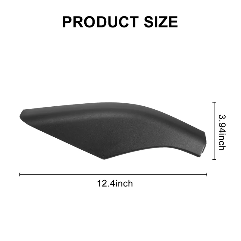 

4PCS Black ABS Car Roof Luggage Rack Rail End Cover Shell Protector Fit for Land Rover Freelander 2