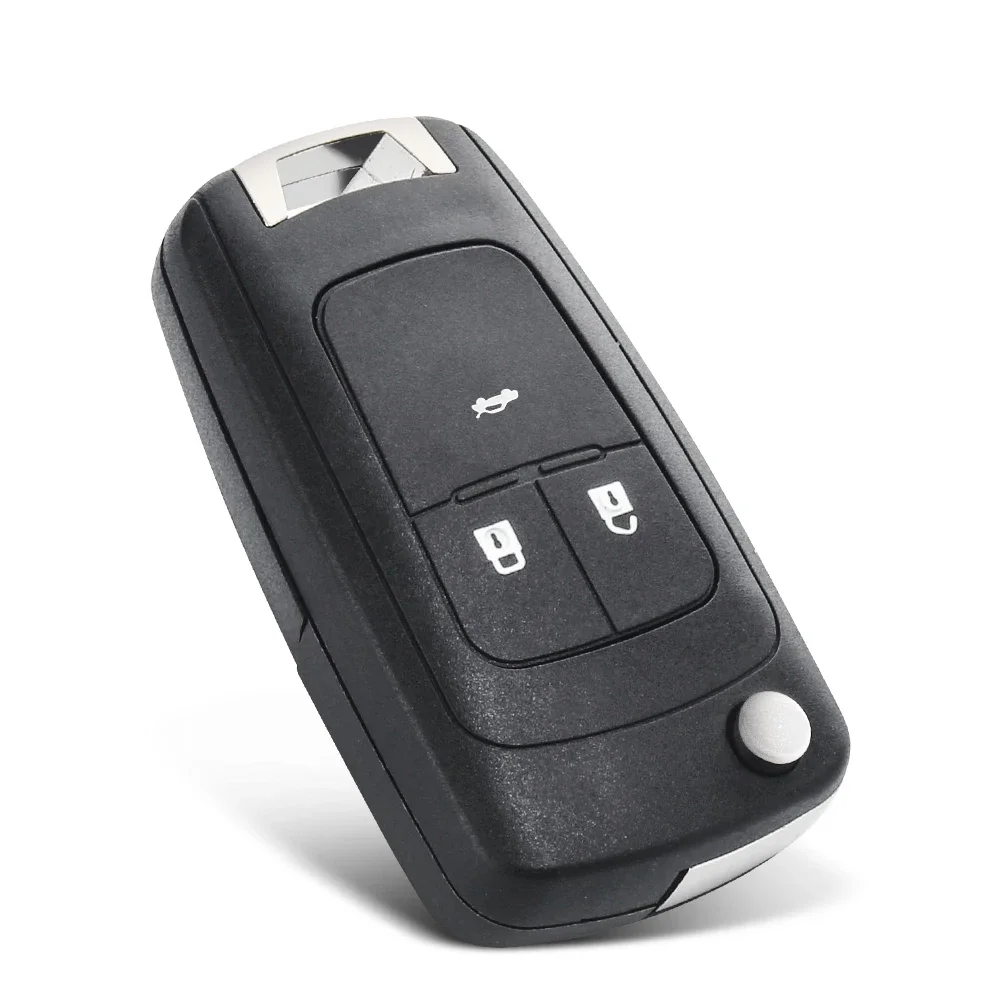 KEYYOU Replacement For Chevrolet Cavalier Aveo Fob HU100 Blade 2/3 Buttons Folding car key key case 1PCS