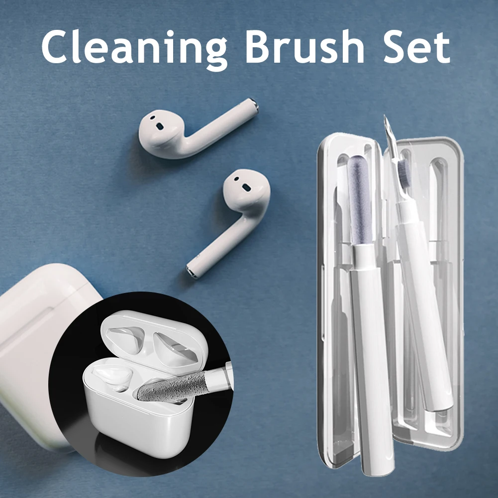 2in1 Wireless Earbud Earphone Cleaner Bluetooth Compatible Headset Pen