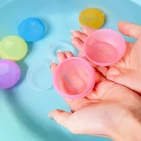Reusable silicone magnetic water ball, quick water injection for outdoor water fights in summer, with random colors 1