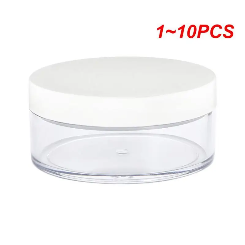

1~10PCS 50g Plastic Empty Loose Powder Pot With Sieve powder sample cream balm body butter refillable bottles Cosmetic Makeup