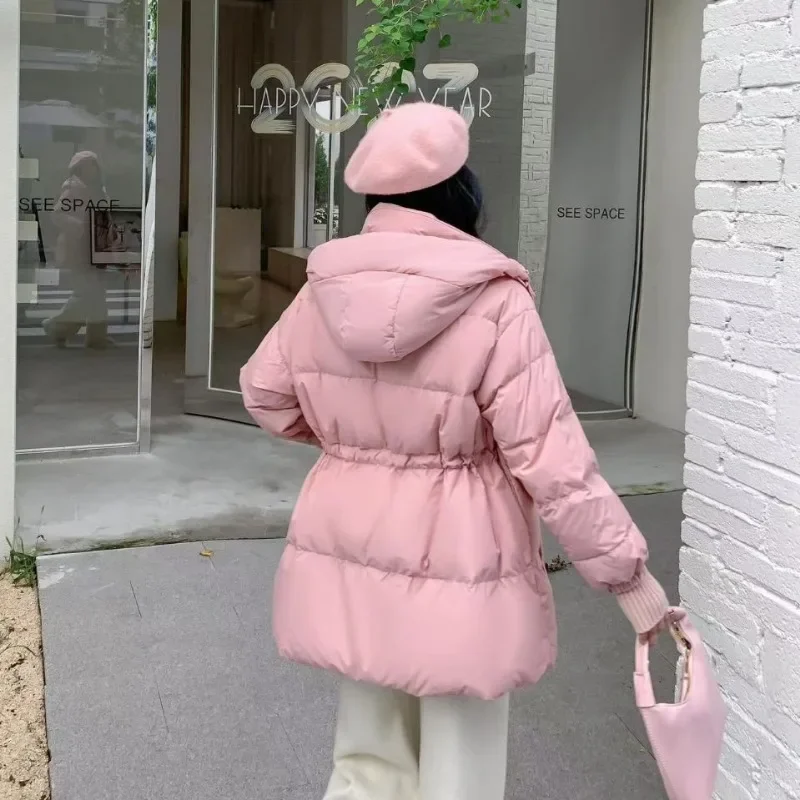 2024 New Women Down Winter Coat  Jacke tFemale Short Parkas Thick Warm Outwear Hooded Versatile Leisure Time Fashion Overcoat