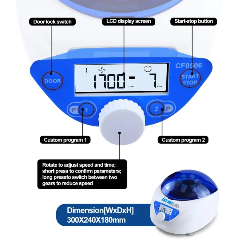 핫 KEME 실험실 플라즈마 젤 원심분리기, PRP PRF CGF 원심분리기, 1.5ml 15ml 300-5000RPM 원심분리기, 실험실 장비, 220V