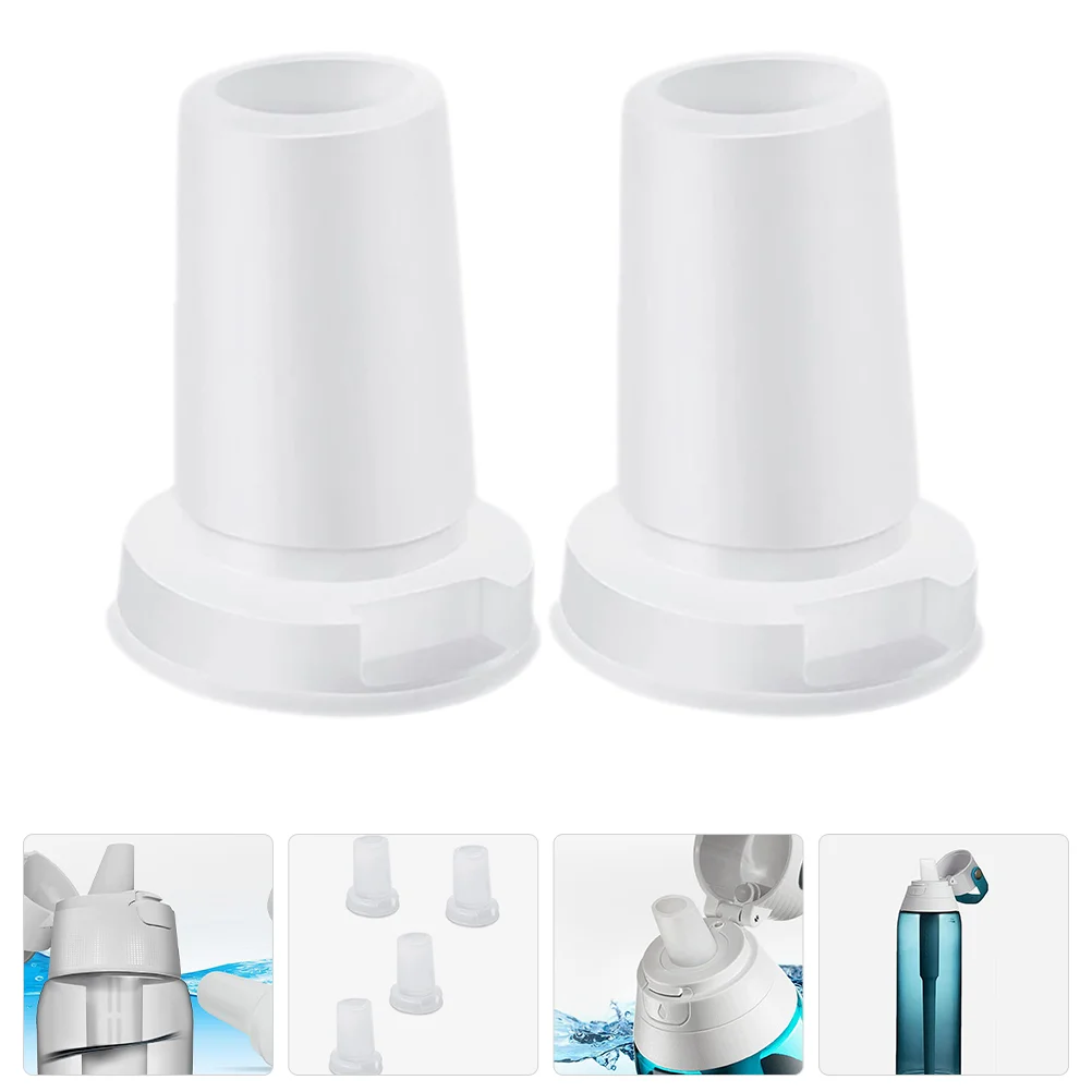 

2 Pcs Water Cup Bite Valve Replacement Parts Silicone Bottle for Adults Silica Gel