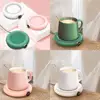 USB Coffee Mug Warmer for Desk Office Coaster Cup Warmer 3 Modes LED Display for Coffee Milk Tea Keep Drink Warm 4
