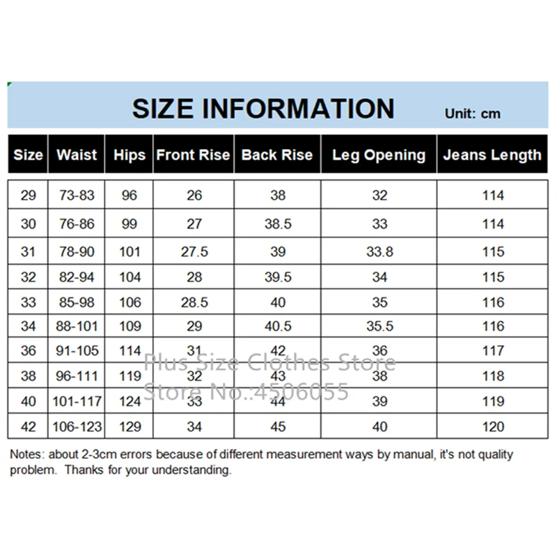 Men Extra Long Denim Jeans Stretched Plus Size Slim Fit Elastic Large Trousers Straight Pants 114CM 120CM 42 40 denim pants,denim trousers