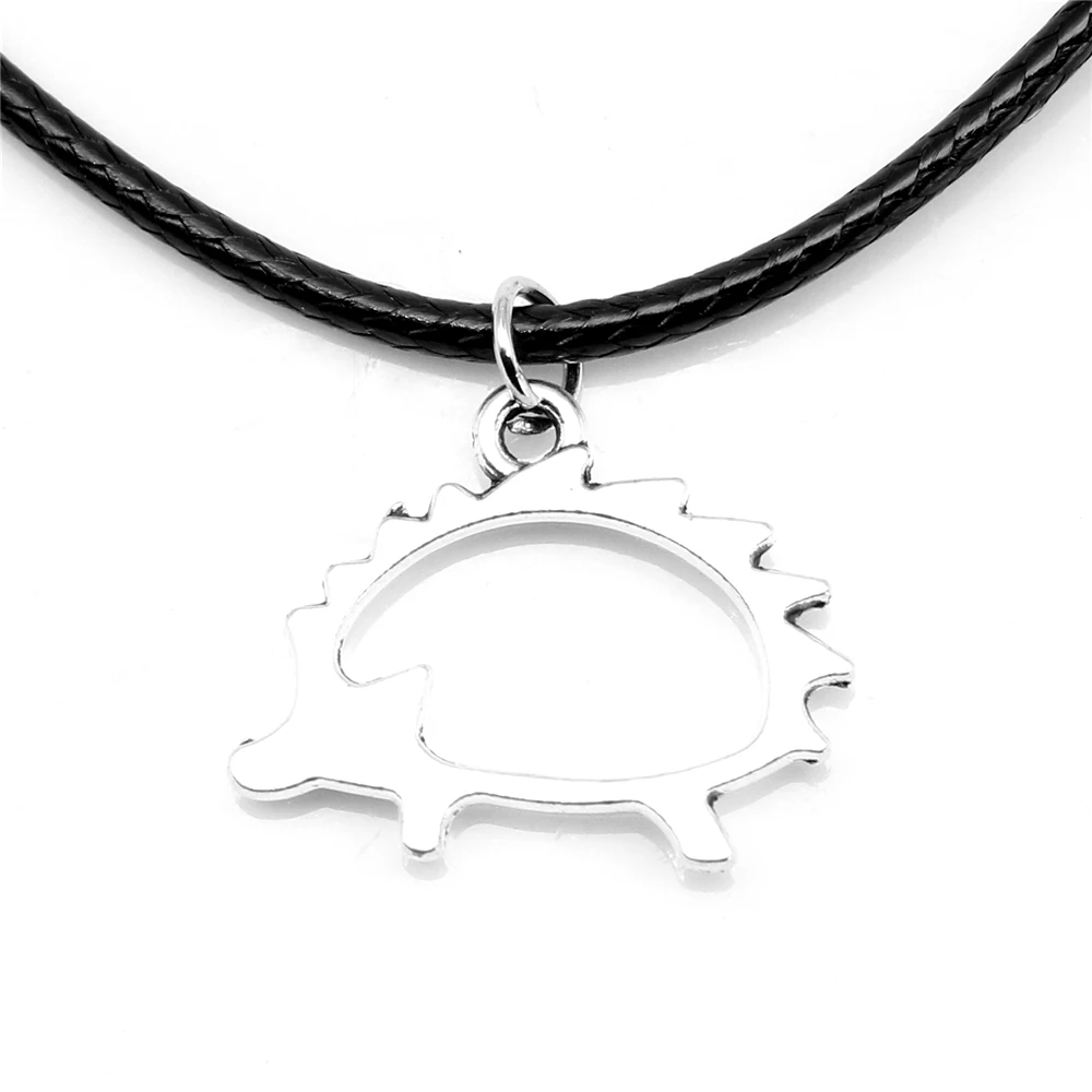 

1 Piece Hedgehog Couple Necklace Best Friends Jewelry 12x21mm