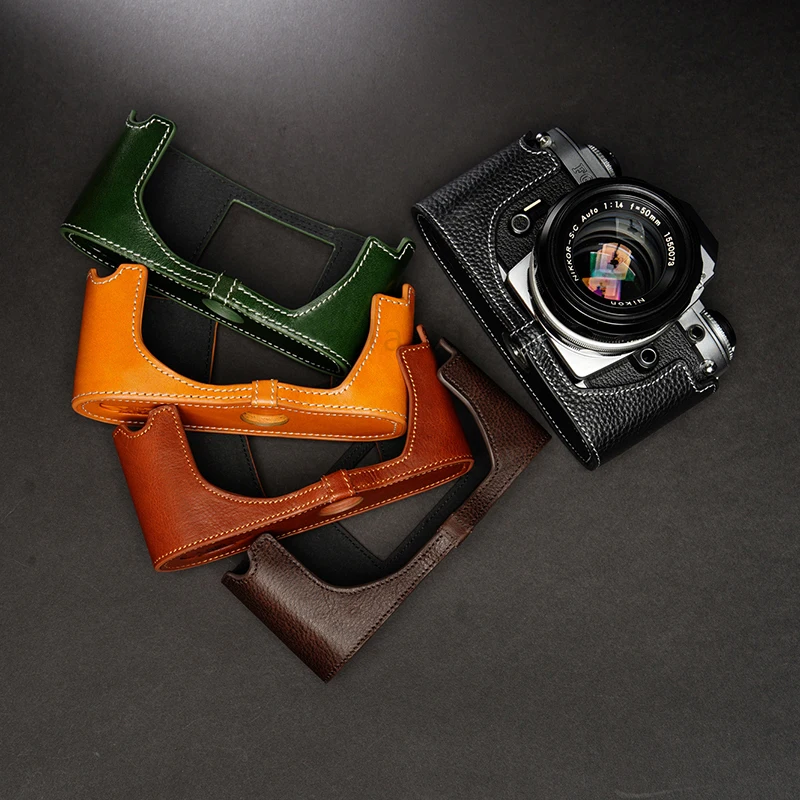 Custodia Per Fotocamera In Vera Pelle Di Vacchetta Per Fotocamera Da Lavoro Manuale Custodia Per Custodia Protettiva Per Fotocamera Nikon Fg Fg20 Fg-2