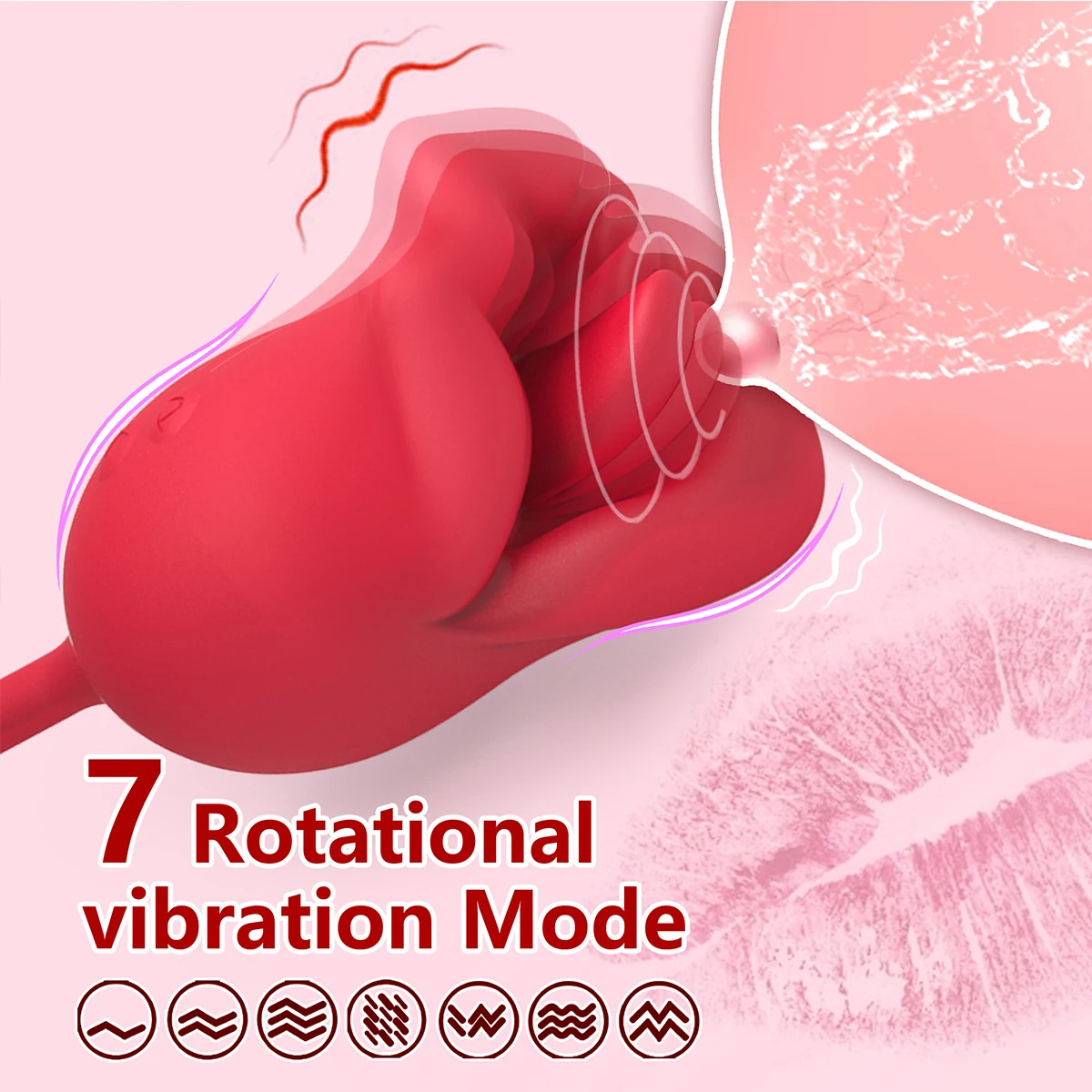 Rose Tongue Licking Vibrator Female Nipple Clit Stimulator Vibrating Thrusting Dildo Clitoris Sucking Orgasm S_voghion.com