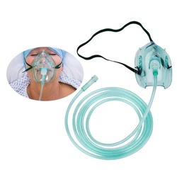 Disposable Oxygen Mask with Tube Sterile Oxygen Therapy Mask Perfect for Toddler Kid From 1-15 Years Adults Size L/for  P9JD