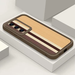 Coque de téléphone vintage rayée en TPU souple anti-choc